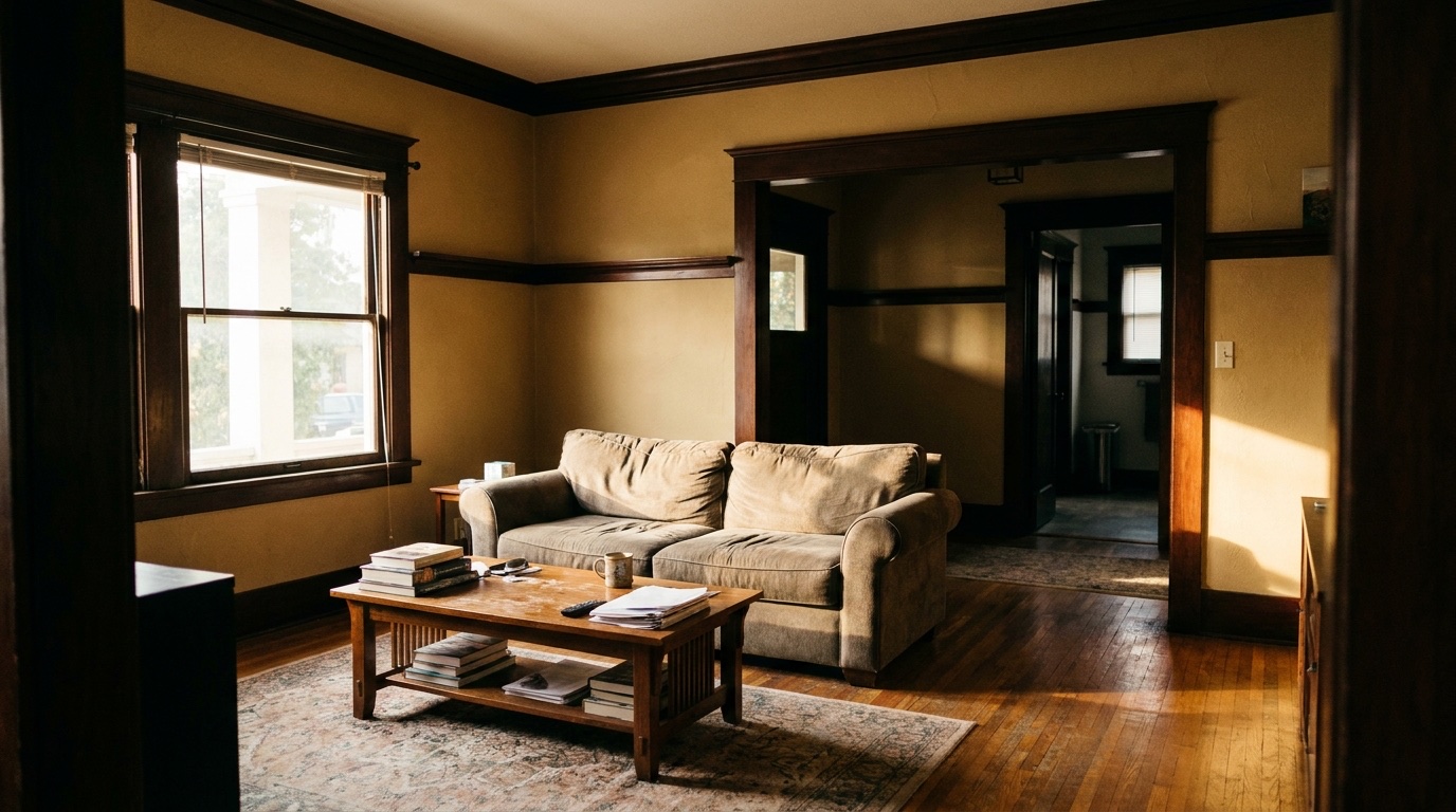Room interior left intact following in-place treatment