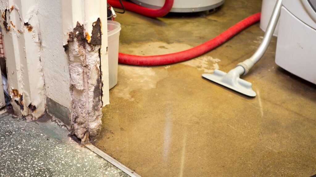 water and mold damage by flooding