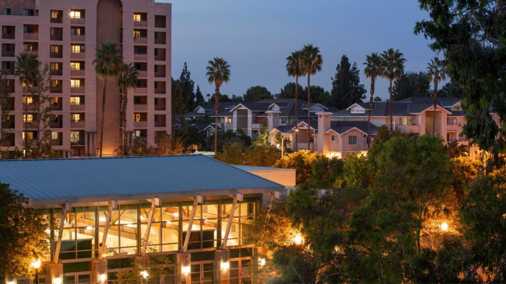 Anaheim, California at night