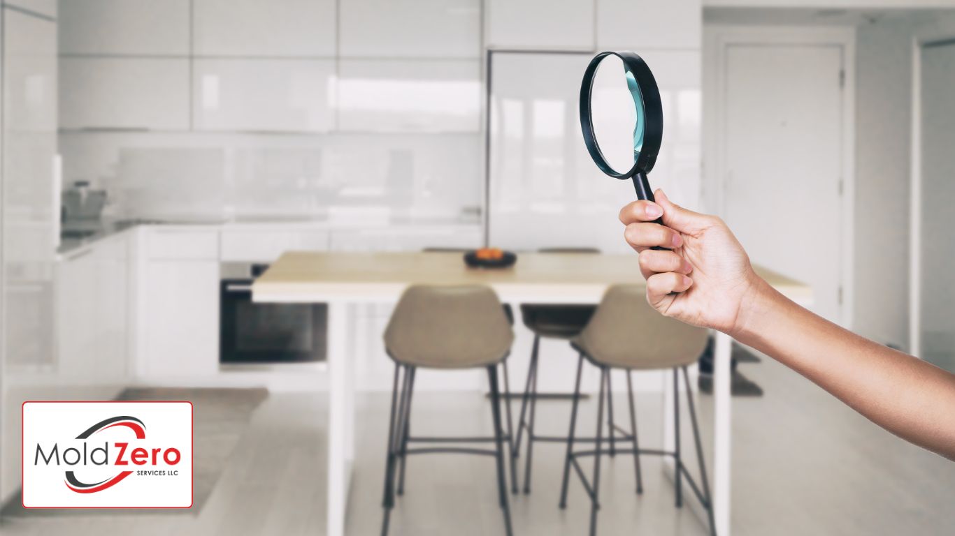 Inspector Looking at Kitchen