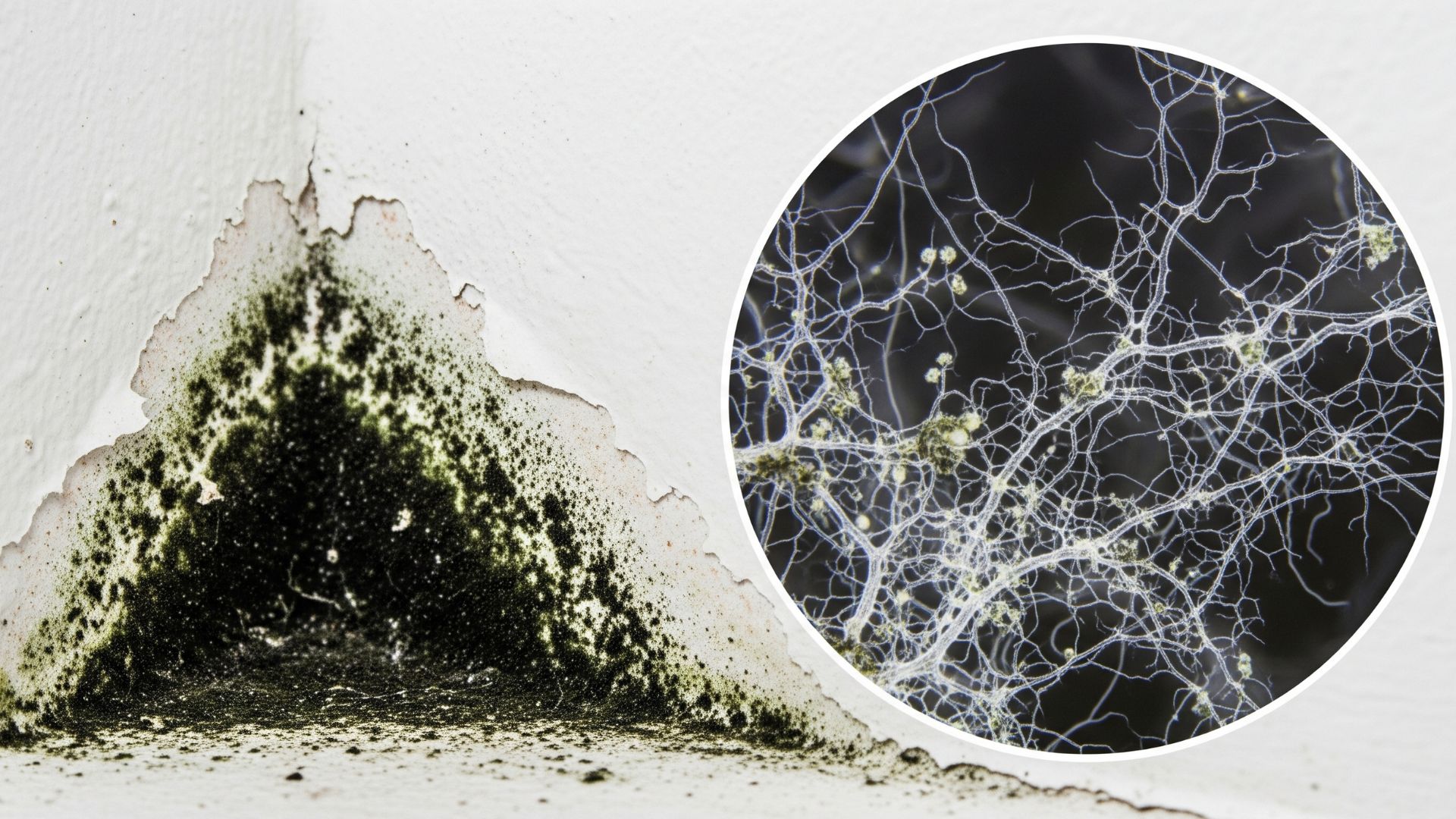 mold in the corner of a room