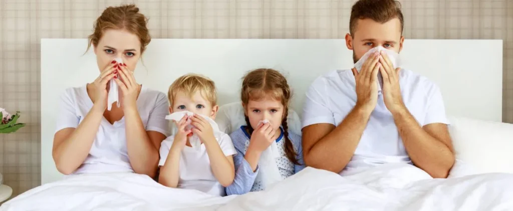 Family sick due to mold spores